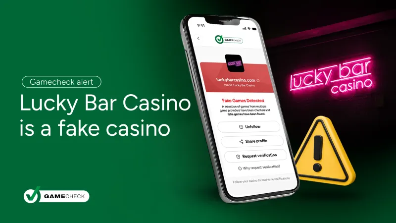 Alerta do Gamecheck: Lucky Bar Casino é um cassino falso.